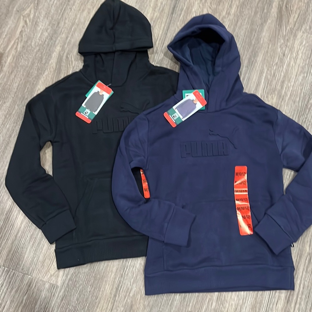 2 NWT Puma Hooded Sweaters M